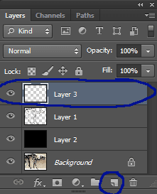 Create a new layer.