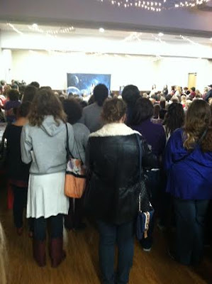 Crowd at Irving Public Library to see Marissa Meyer. Photo taken by Amber, the Blonde Writer