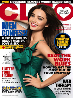 Miranda Kerr graces the cover of Cleo Magazine Malaysia July 2013 Issue