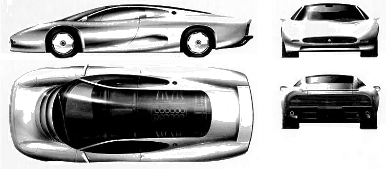 47 3D Blueprint Cars MonoColor Part III 