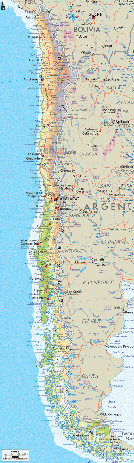 Map of Chile