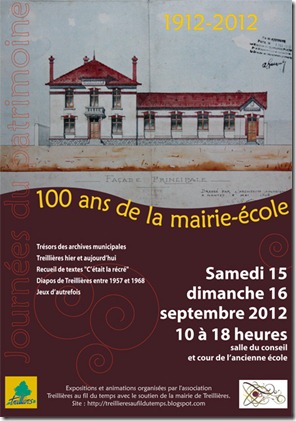 Affiche Journes du patrimoine (15-16 septembre 2012)