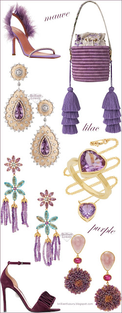 ♦Accessory Color Mauve Purple Lilac #brilliantluxury