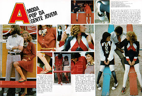 Moda anos 70. História década 70.  anos 70. Artigo Moda PoP - 1973