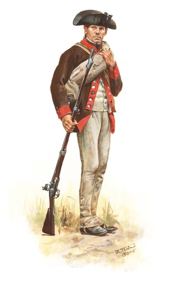 American soldier during the American Revolution