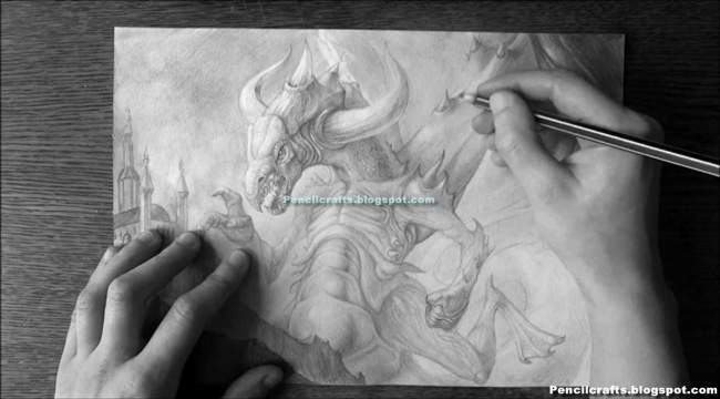 Dragon Drawings In Pencil Step By Step