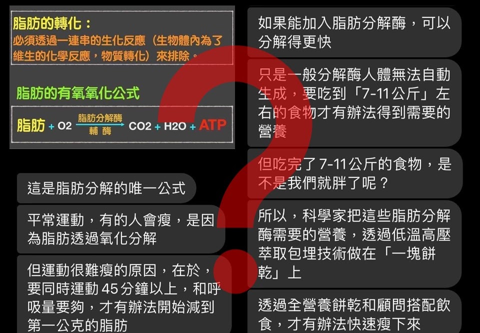 脂肪代謝有妙招？來自科技餅乾的胡扯