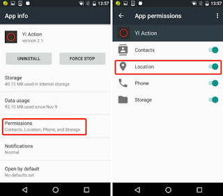 Aktifkan Berbagi Lokasi di Sistem Android Settings.