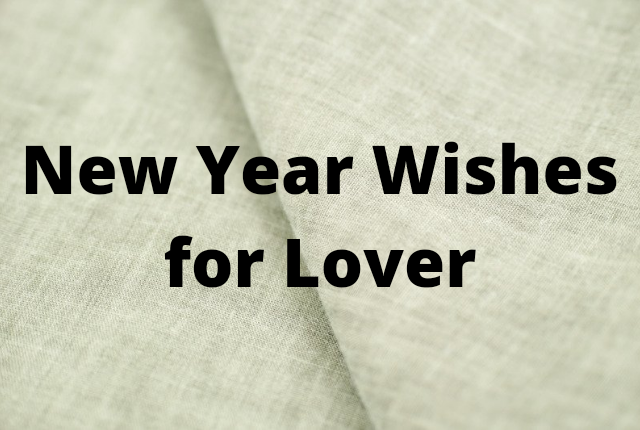 New year wishes for lover