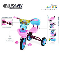 Sepeda Roda Tiga Anak PMB Safari BMX-719 Platinum Baby Tricycle