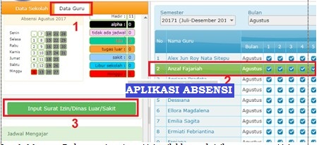 Aplikasi absen guru