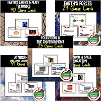 Earth Science Game Cards, Test Prep