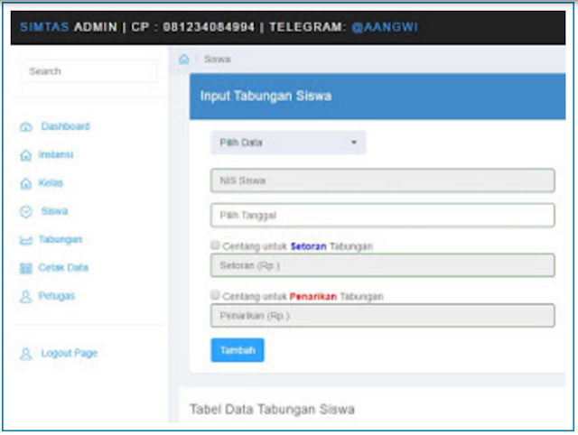 Aplikasi Simulasi tabungan (SIMTAS)