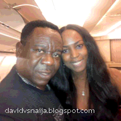 Linda Ikeji with John Okafor