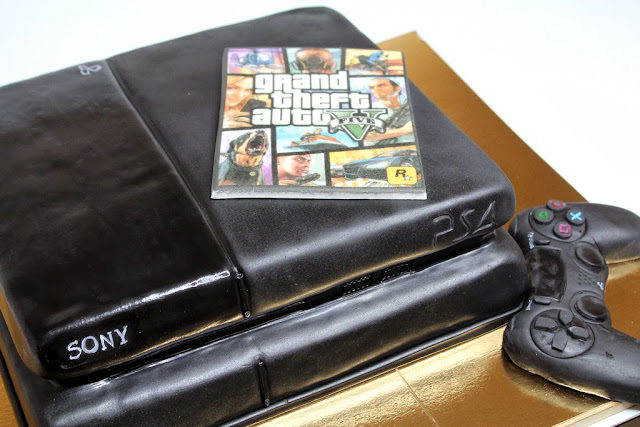 Playstation Console and Pad Birthday Cake - London Cakes