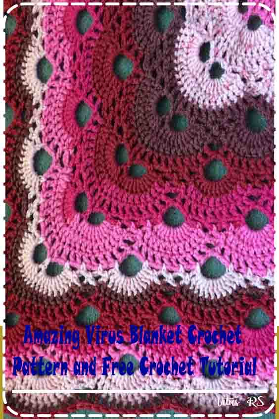 This version of the virus crochet blanket is one of the most impressive and fabulous designs ever. Thanks to crocheters all over the word who had made so many different embodiments of this pattern, you have hundreds of the adorable color set ideas to pick your ideal project combo.