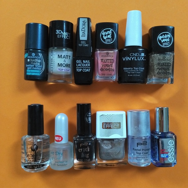 essence, Catrice, Isadora, CND, Seche Vite, Rival de loop young, P2, essie