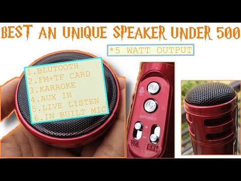 BEST WIRELESS SPEAKER ⚡WITH MIC AND FM +AUX+USB ~UNDER 500 RS