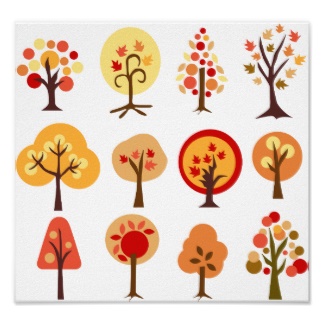 Autumn Trees Poster