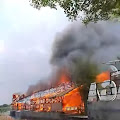 Bangunan Kayu di Objek Wisata Paluh Naga Ludes Terbakar