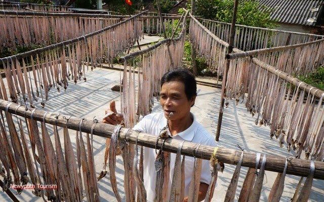 Processing dried largehead hairtails in central Vietnam 8