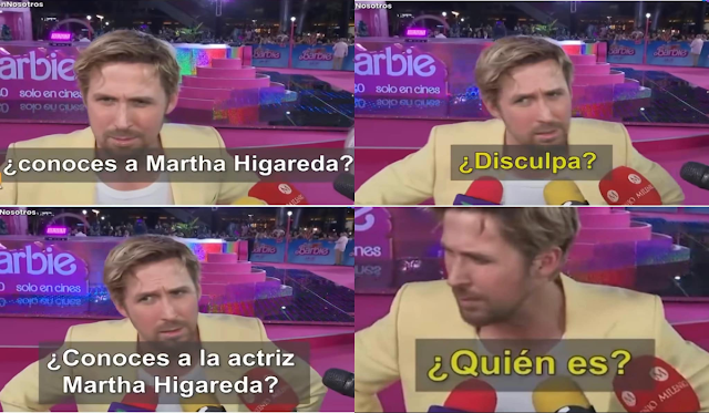 ¿Quién es esa? Ryan Gosling ni conoce a Martha Higareda.