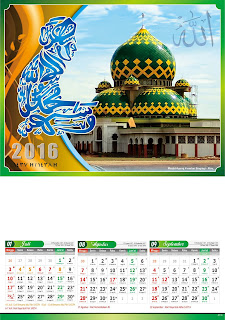 Katalog Kalender Triwulan 2016 Masjid kaligrafi