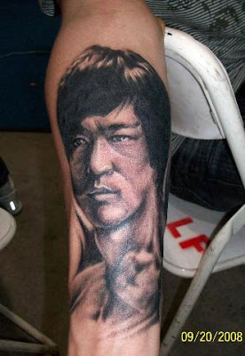 free tattoo design, bruce lee tattoo design