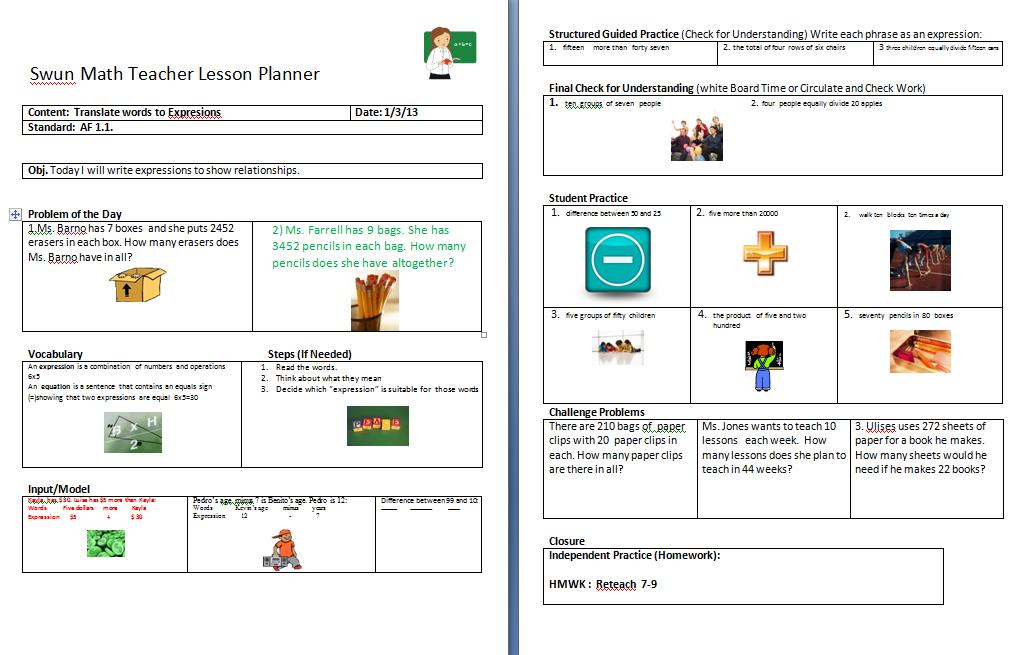 Lesson Plan Template