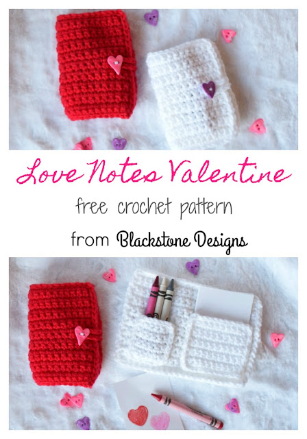 Pinterest pin for crochet valentines