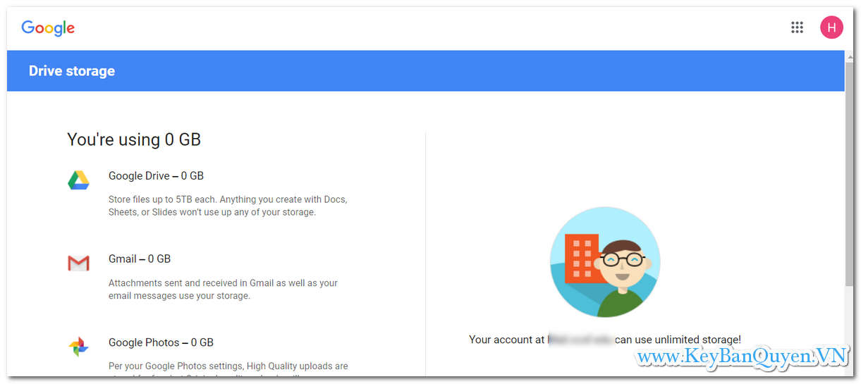 Hướng dẫn kiểm tra dung lượng tài khoản OneDrive và GoogleDrive.