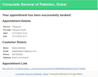passport appointment online for pakistani passport