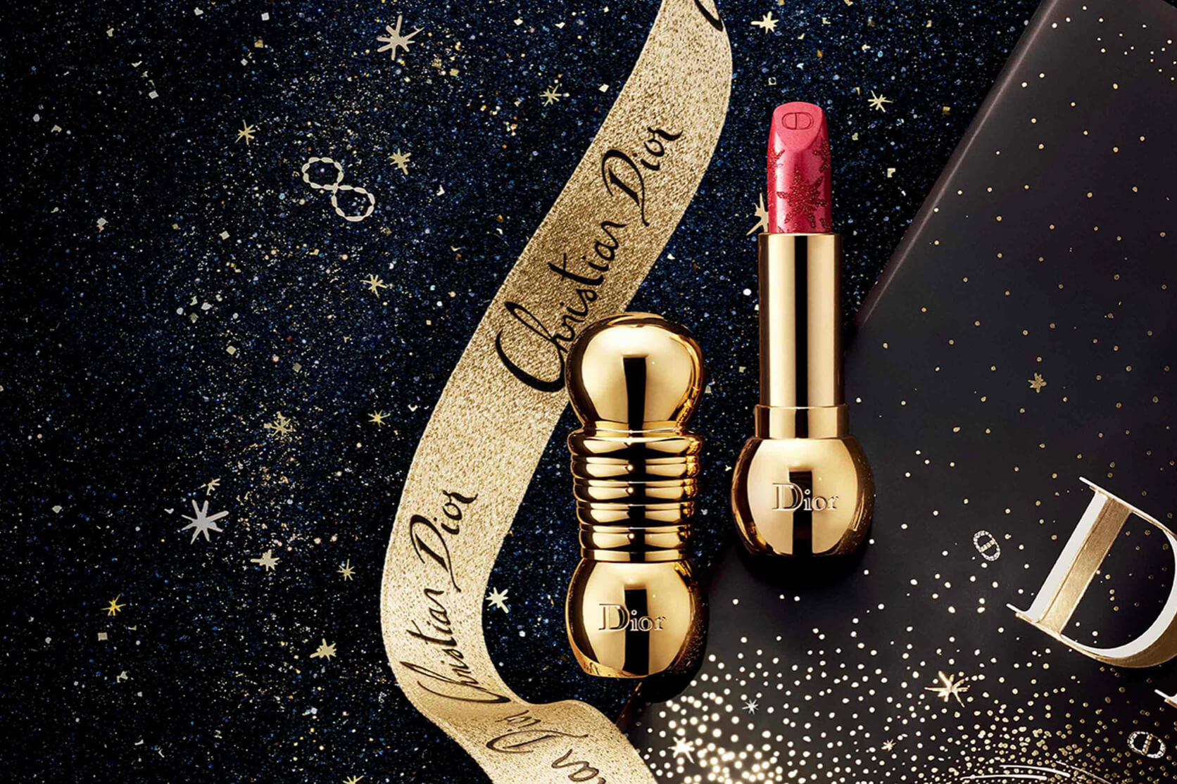 Dior Diorific Rouge A Lèvres Noel 2020 Golden Nights