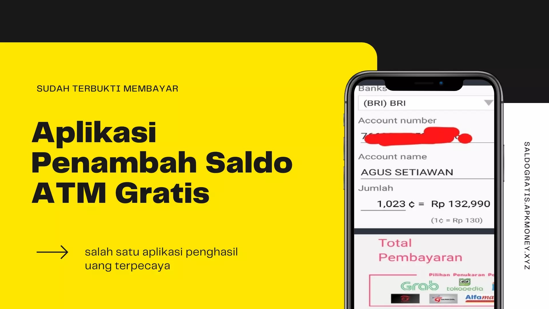 Aplikasi Penambah Saldo ATM Gratis 2021