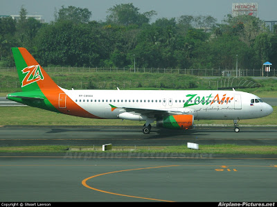 ZestAir airplane on take-off