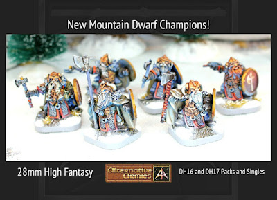 Mountain Dwarf Champions 28mm scale release