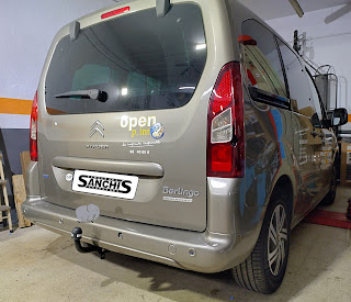 CITROËN BERLINGO 2015 -  Bola Enganche Remolque Desmontable Vertical Invisible SANCHIS.