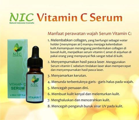 NIC, serum, serum vitamin c, alami, BPOM