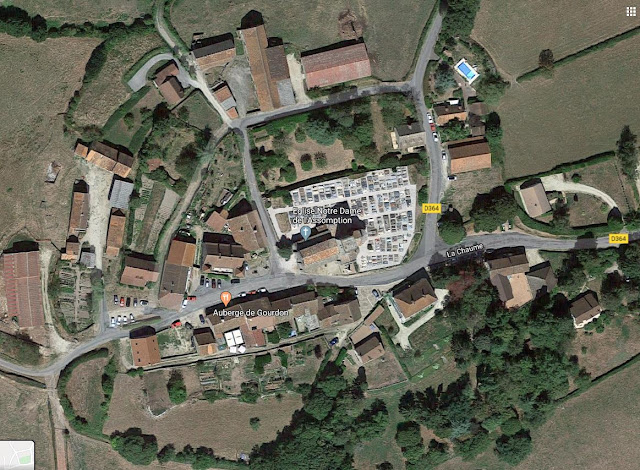 Vue satellite de Gourdon (mappy.fr)