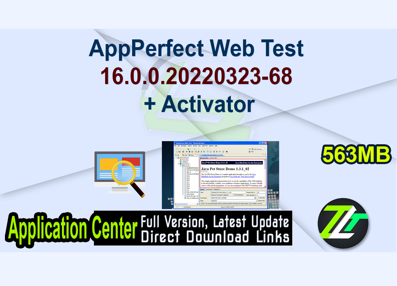AppPerfect Web Test 16.0.0.20220323-68 + Activator