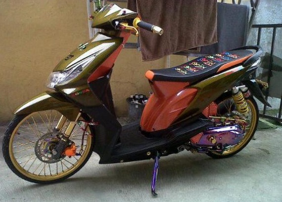 Foto Modif Motor Honda Beat Dengan Pelek 17 Oto Trendz