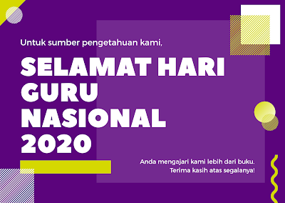 ucapan selamat hari guru nasional 25 november 2020