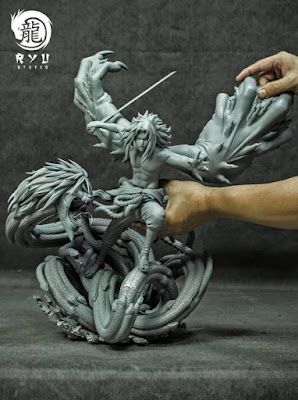 Prototipo de la estatua de Sasuke Uchiha de "Naruto Shippuden" de Ryu Studio