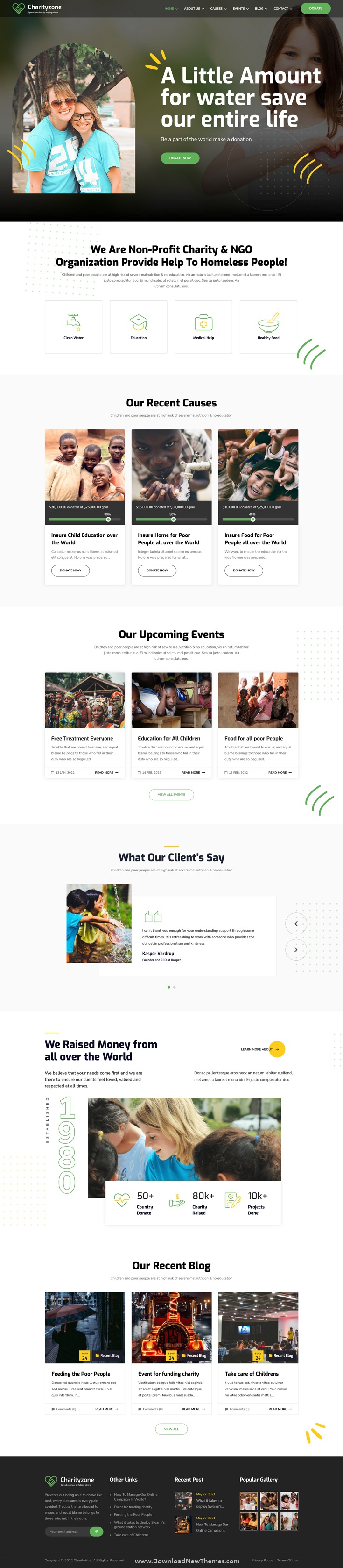 Download Donation WordPress Theme