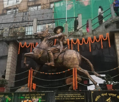Major Durga Malla's Statue in Darjeeling