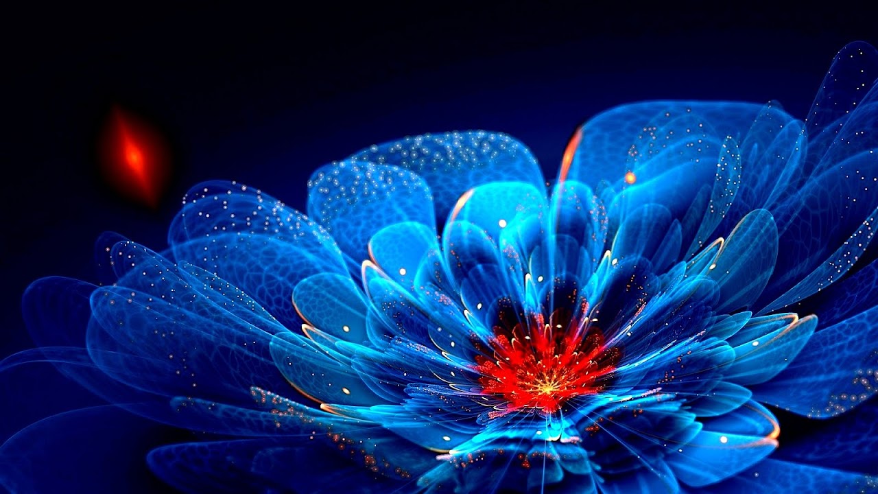 Neon Flowers Wallpaper