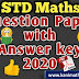  STD -10 Maths TN - Samacheer Kalvi  PTA - Model  Question Paper  [ 2019 - 2020 ]