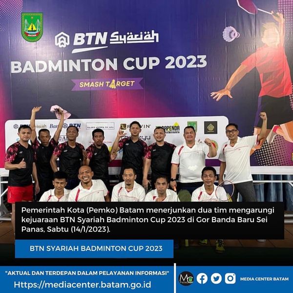 Pemko Batam Terjunkan Dua Tim Mengikuti Kejuaraan BTN Syariah Badminton Cup 2023