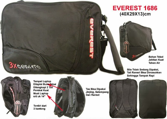 Tas Ransel Laptop 3 in 1 Murah Everest 1686