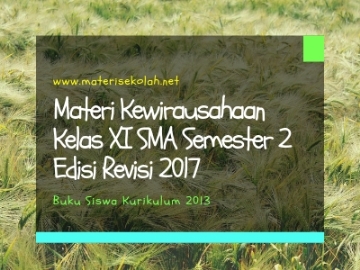 Materi Kewirausahaan Kelas XI SMA Edisi Revisi 2019 Semester 2